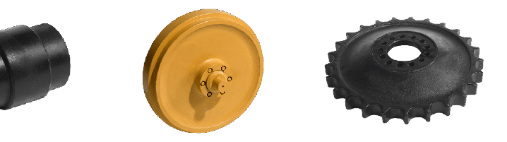 VemaTrack VMT roller top, top roller, idler shell, sprocket for excavators & tracked machines in Australia